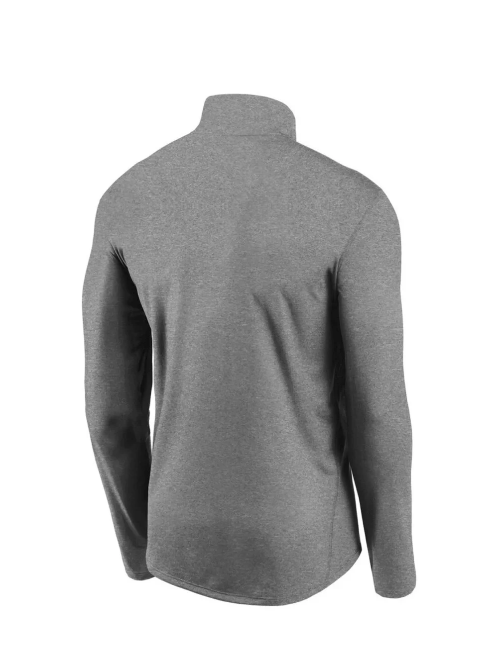 MLB Nike Los Angeles Dodgers Logo Gray Quarter-Zip Performance Pullover Jacket